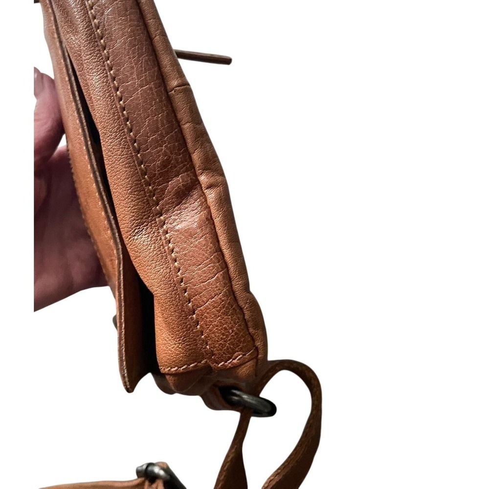 Spikes & Sparrow Cognac Leather Belt Bag Fanny Pack Crossbody Waist Bag - Picture 9 of 9
